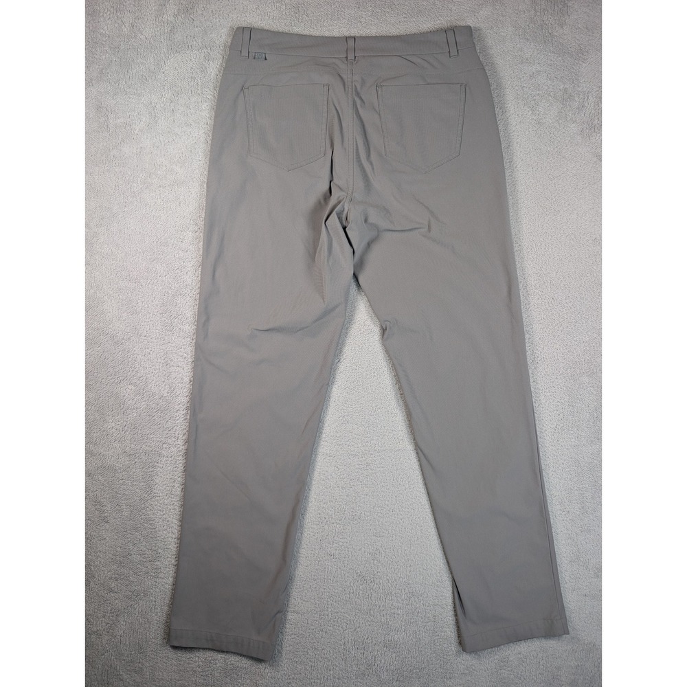 VRST Mens Athletic Fit 5-Pocket Pants Gray W34 L34 Stretch Performance Trousers - Picture 9 of 9